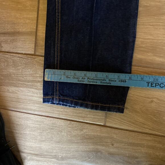 Levi's 505 Denim Jeans 33x30 Dark Wash Straight Leg - Picture 5 of 8